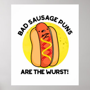 Poster Les Pâtes De Saucisson Mauvais Sont Le Pun De Nour