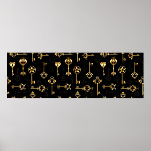 Poster Les Patters de Seamless avec Golden Keys