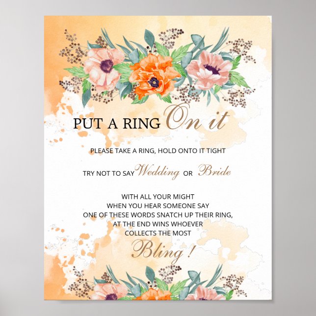 Poster Les pavots mettent une bague sur l'affiche du jeu (Devant)