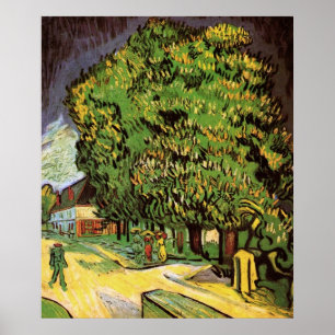 Poster Les Pêchers en fleurs de Vincent van Gogh