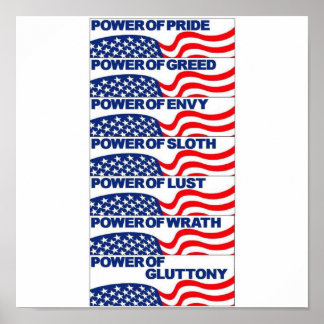 Poster Les péchés mortels