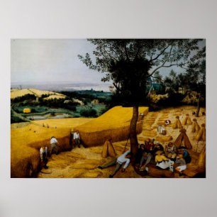 Poster Les pêcheurs de Pieter Brueghel l'Ancien