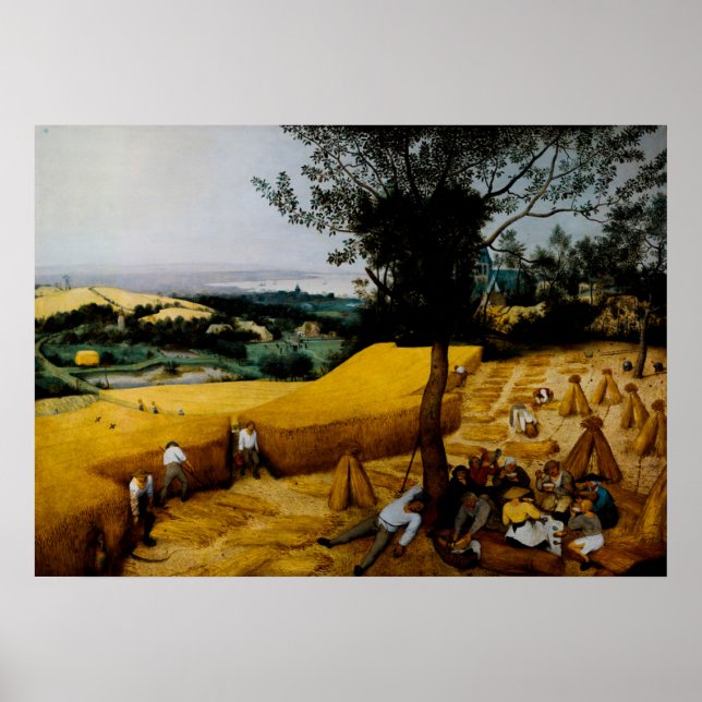 Poster Les pêcheurs de Pieter Brueghel l'Ancien (Devant)