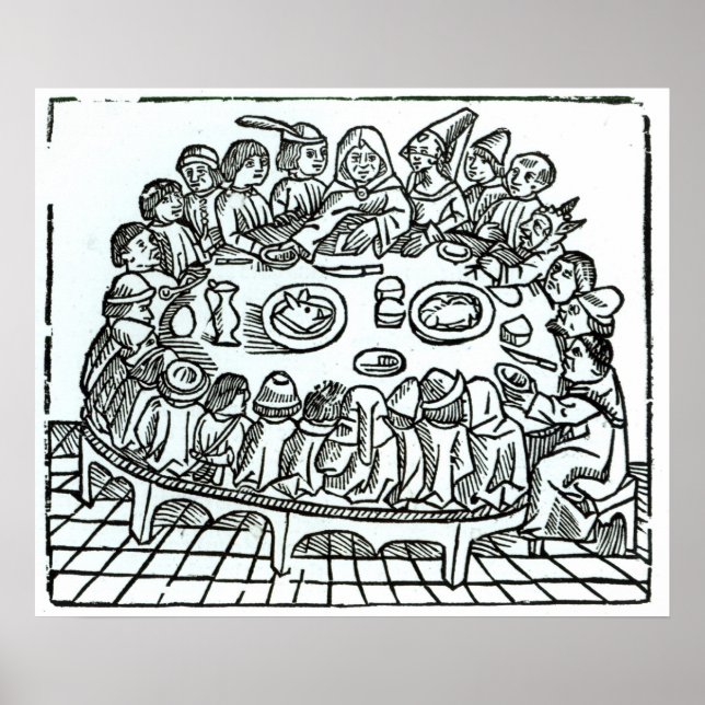 Poster Les pèlerins de Canterbury (Devant)