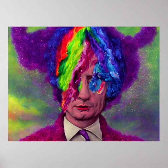 Poster Les pensées arc-en-ciel de Poutine (Devant)
