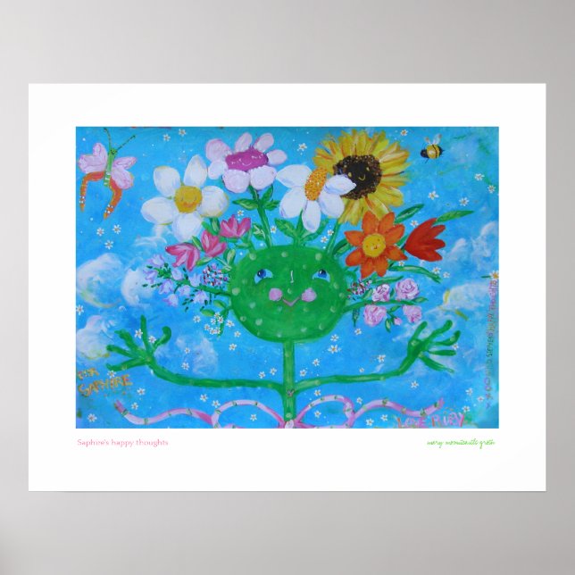 Poster Les pensées heureuses de Saphire (Devant)