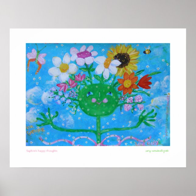 Poster Les pensées heureuses de Saphire (Devant)