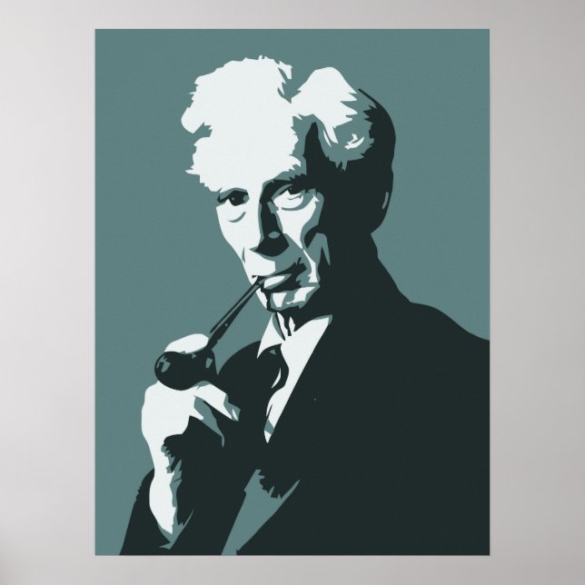 Poster Les penseurs - Bertrand Russell (Devant)