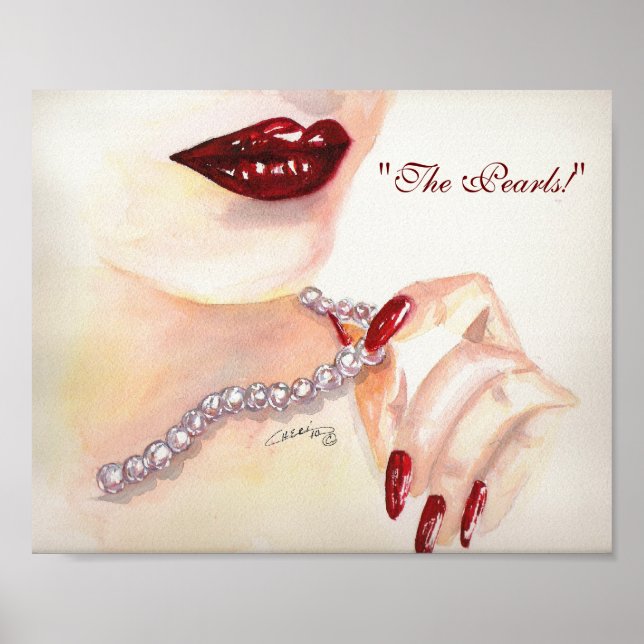 Poster "Les perles !" Imprimer 8x10 (Devant)