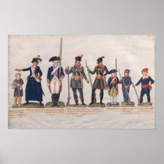Poster Les personnages de la révolution française