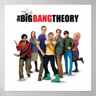 Poster Les personnages de la théorie du Big Bang