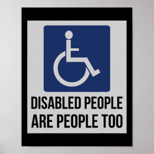 Poster Les personnes handicapées sont aussi des personnes