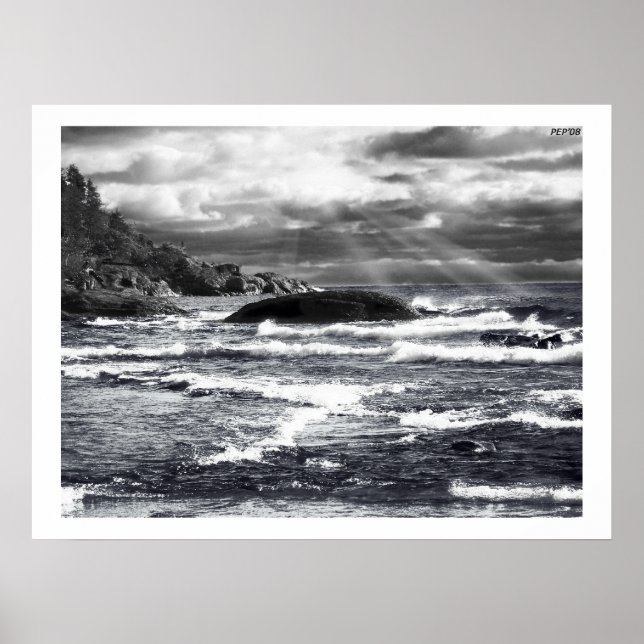 Poster Les phares du lac Supérieur (Devant)