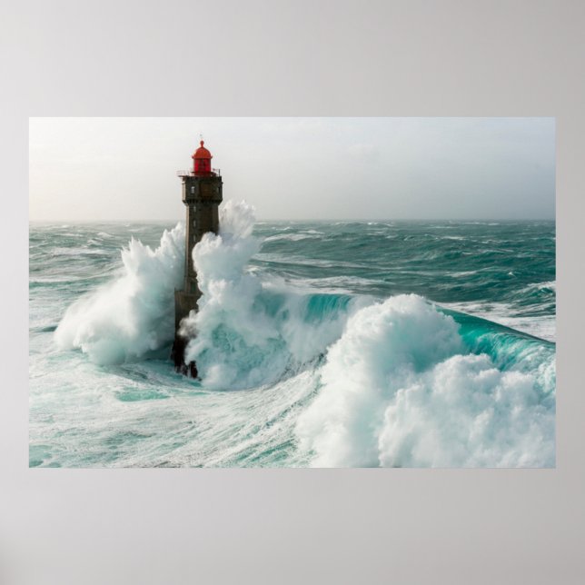 Poster Les phares | Jument Phare Ouessant France (Devant)