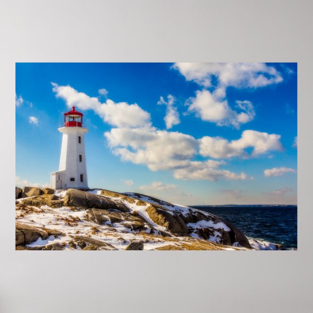 Poster Les phares | Peggy's Cove Nouvelle-Écosse (Devant)
