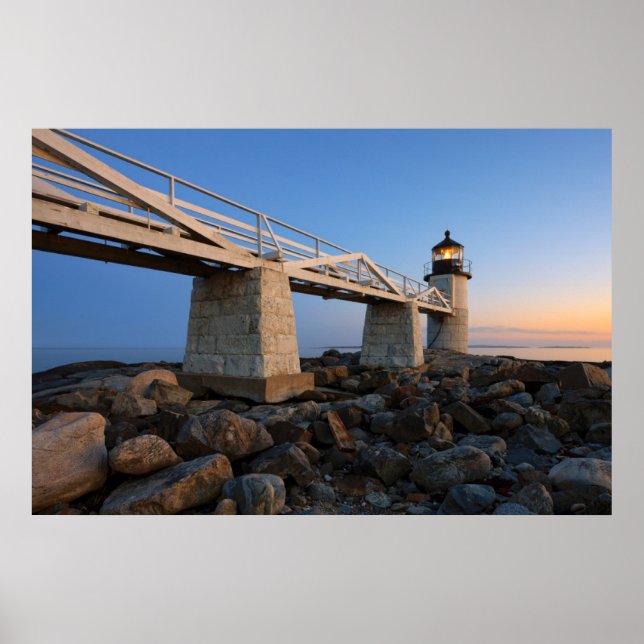 Poster Les phares | Phare de Port Clyde Maine (Devant)