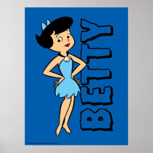 Poster Les Pierrafeu Betty Rubble