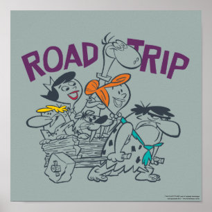 Poster Les Pierrafeu   Voyage routier