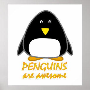 Poster Les pingouins sont géniaux