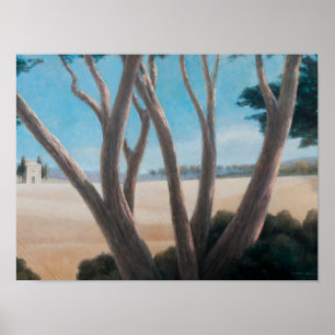 Poster Les pins s'approchent de Pienza 2012