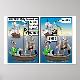 POSTER LES PIRATES DE MAYFLOWER 'SUR LA TÊTE'