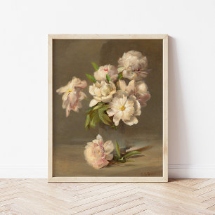 Poster Les pivoines dans un vase   Charles Ethan Porter