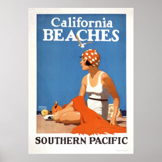 Poster Les plages de Californie