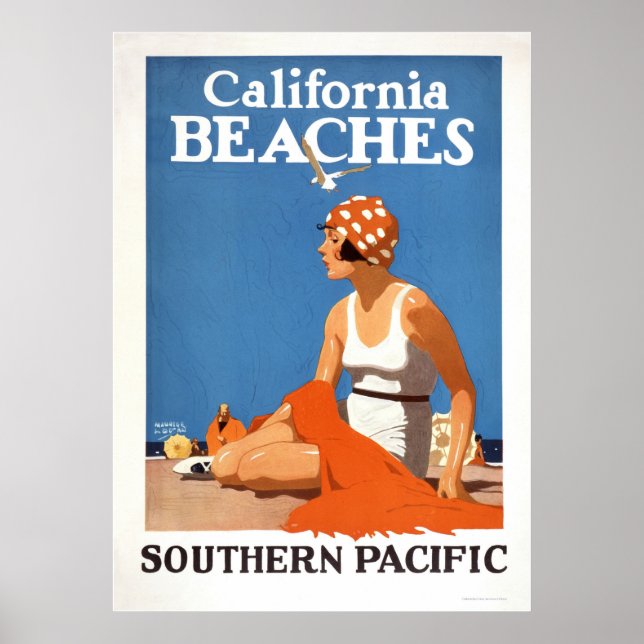 Poster Les plages de Californie (Devant)