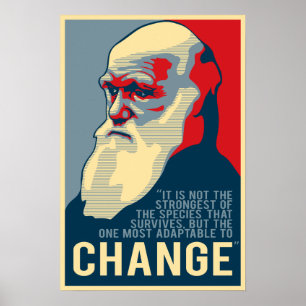 Poster Les plus adaptables au changement