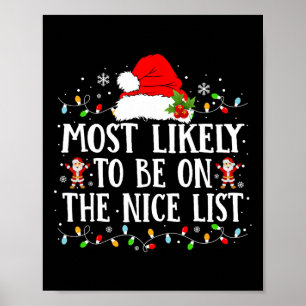Poster Les Plus Probables D'Être Sur La Liste Nice Funny