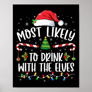 Poster Les plus susceptibles de boire avec les elfes Elf 