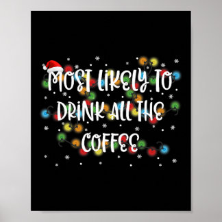Poster Les Plus Susceptibles De Boire Tout Le Café Famill