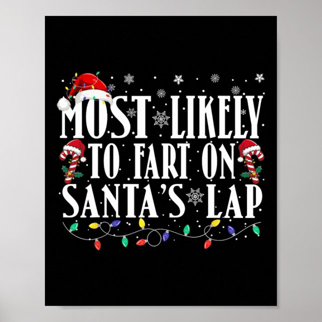 Poster Les Plus Susceptibles De Commencer Sur Père Noël L (Devant)