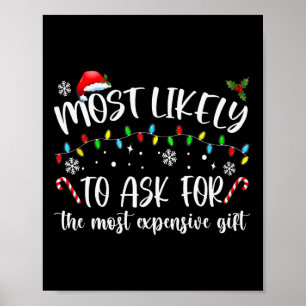 Poster Les Plus Susceptibles De Demander Le Chr Cadeau Le