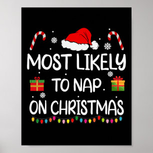 Poster Les Plus Susceptibles De Faire La Sieste Sur Noël