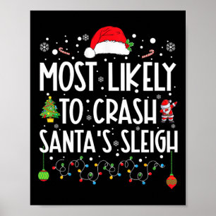 Poster Les Plus Susceptibles D'Écraser Père Noël En  Un S