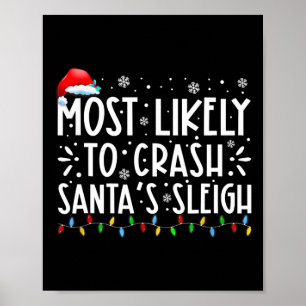 Poster Les Plus Susceptibles D'Écraser Père Noël En  Un S