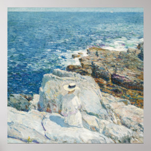 Poster Les ponts du sud appledore par Childe Hassam