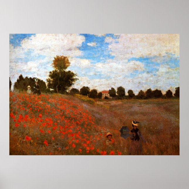 Poster Les Poppies de Monet (Devant)