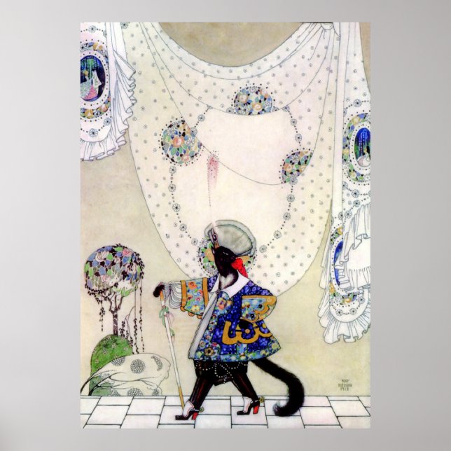 Poster Les pousses de Kay Nielsen en bottes (Devant)