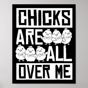 Poster Les poussins sont partout sur moi Pâques drôle 1 
