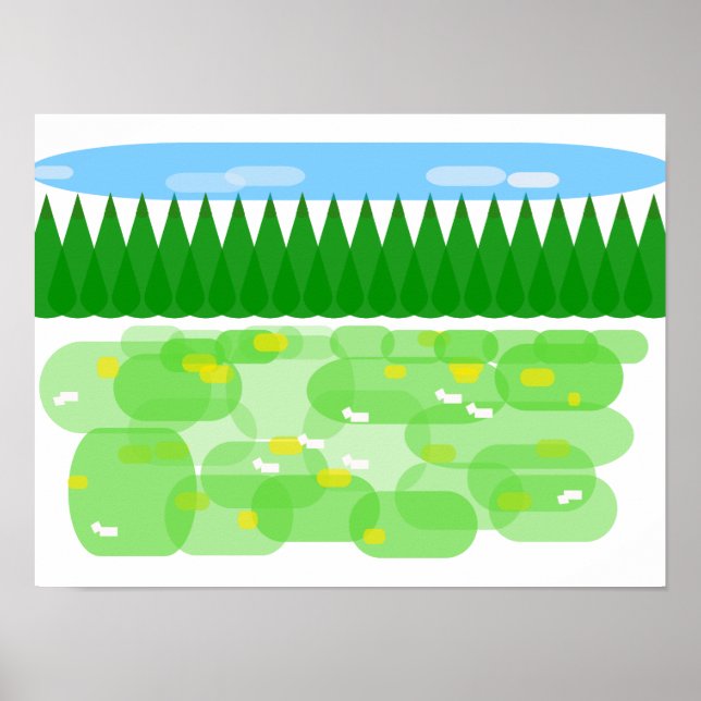 Poster Les prairies (Devant)