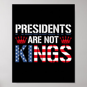 Poster Les présidents ne sont pas des rois Anti-trump Cad