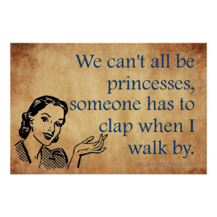 Poster Les princesses de SlipperyJoe applaudissent affich