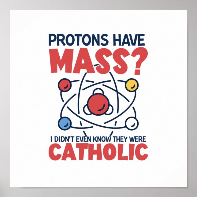 Poster Les protons ont une messe Je ne savais même pas qu (Devant)