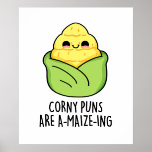Poster Les Puns de maïs sont un jeu de maïs amusant