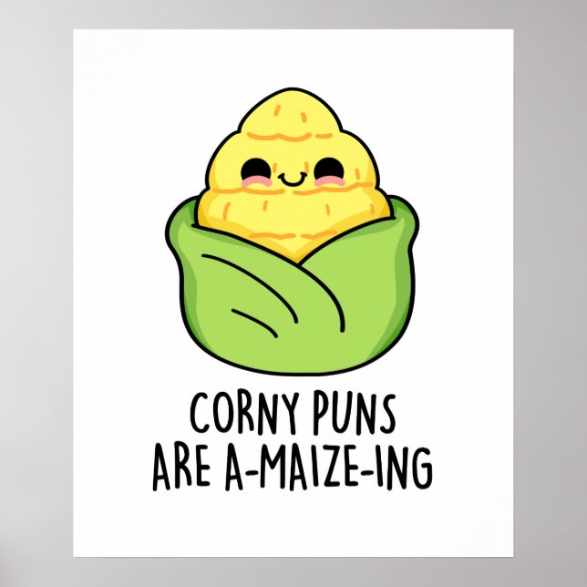 Poster Les Puns de maïs sont un jeu de maïs amusant (Devant)