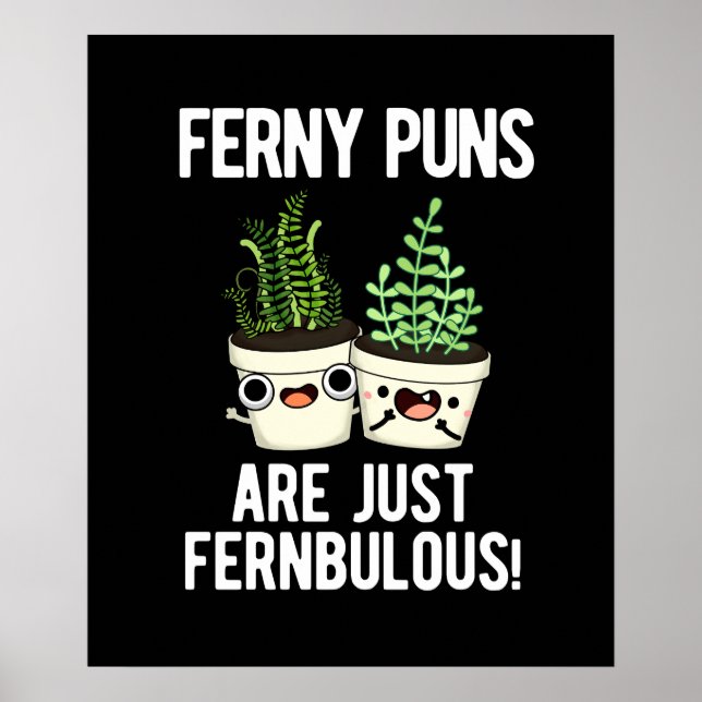 Poster Les Puns Ferny Ne Sont Que Des Pun Plante Fernbulb (Devant)