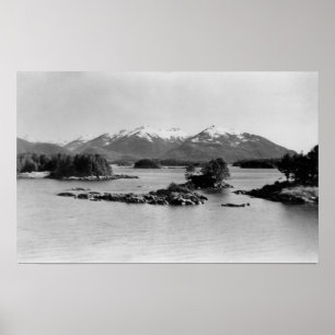 Poster Les pyramides chez Sitka, photographie de l'Alaska
