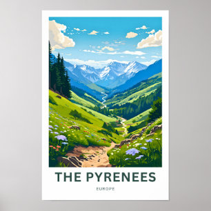 Poster Les Pyrénées Europe Imprimer